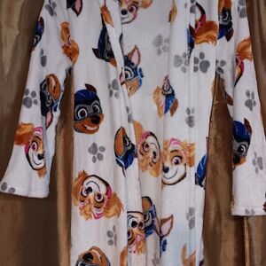Paw Patrol Kids Pajama Robe - White and Blue